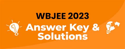 wbjee answer key 2023 pathfinder